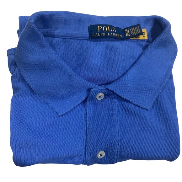 Polo Ralph Lauren Other - Polo Ralph Lauren Mens XLT Tall Blue Cotton Pique Short Sleeve Polo Shirt Pony